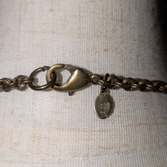 Chico's Boho Long Textured Beaded Beads Indian Asian Inspired 36" Necklace Retro - Picture 6 of 6